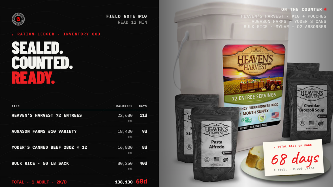 What my family of four actually ate during our last 30-day pantry test — receipts and shelf-life notes