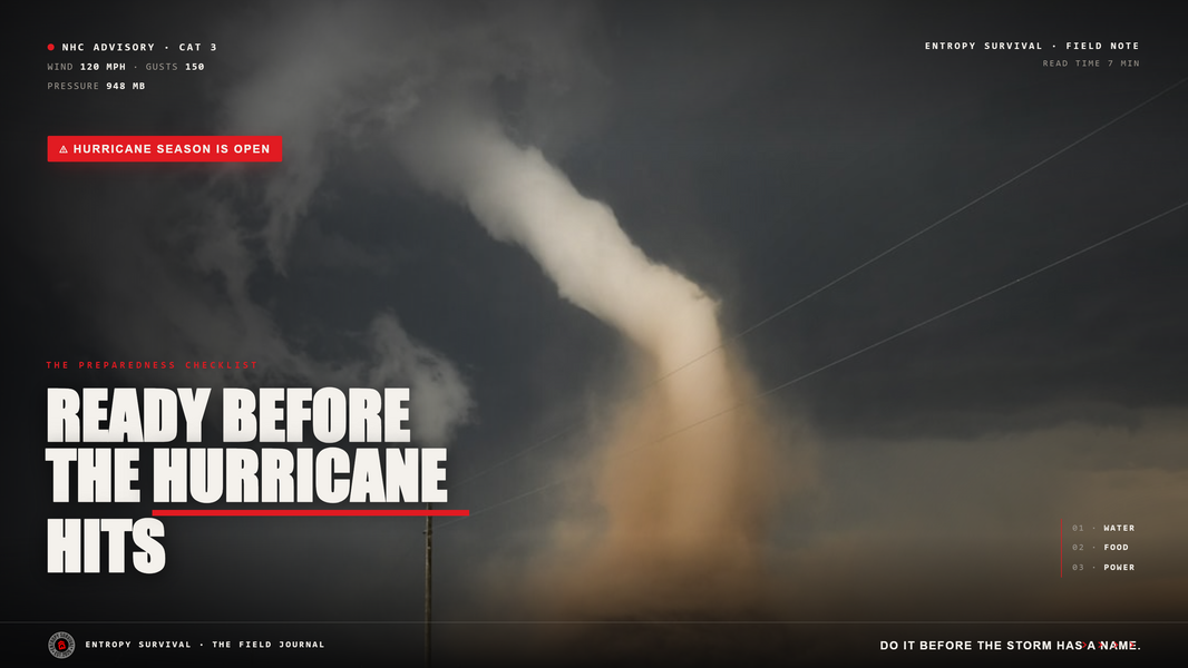 Hurricane Preparedness Checklist 2026: What to Have Ready Before Peak Season