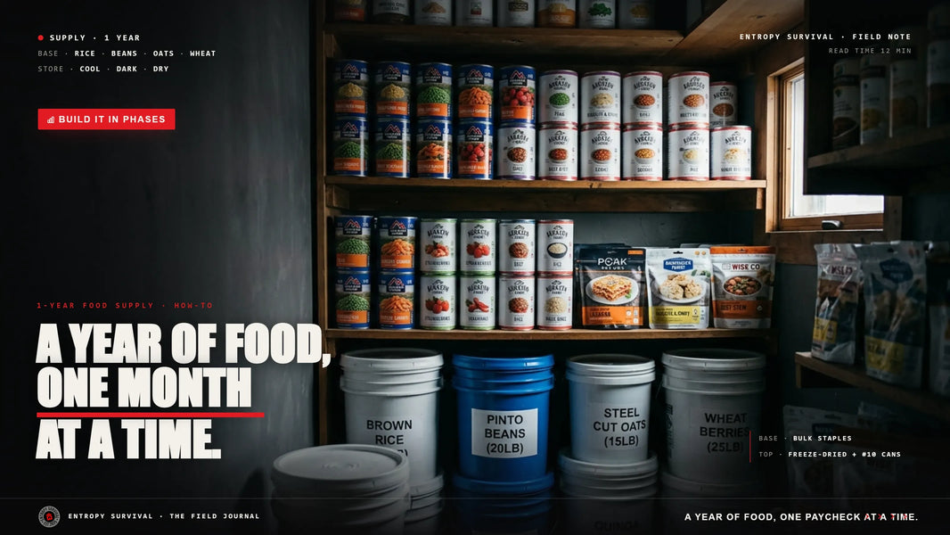 How to Build a 1-Year Emergency Food Supply, Step by Step