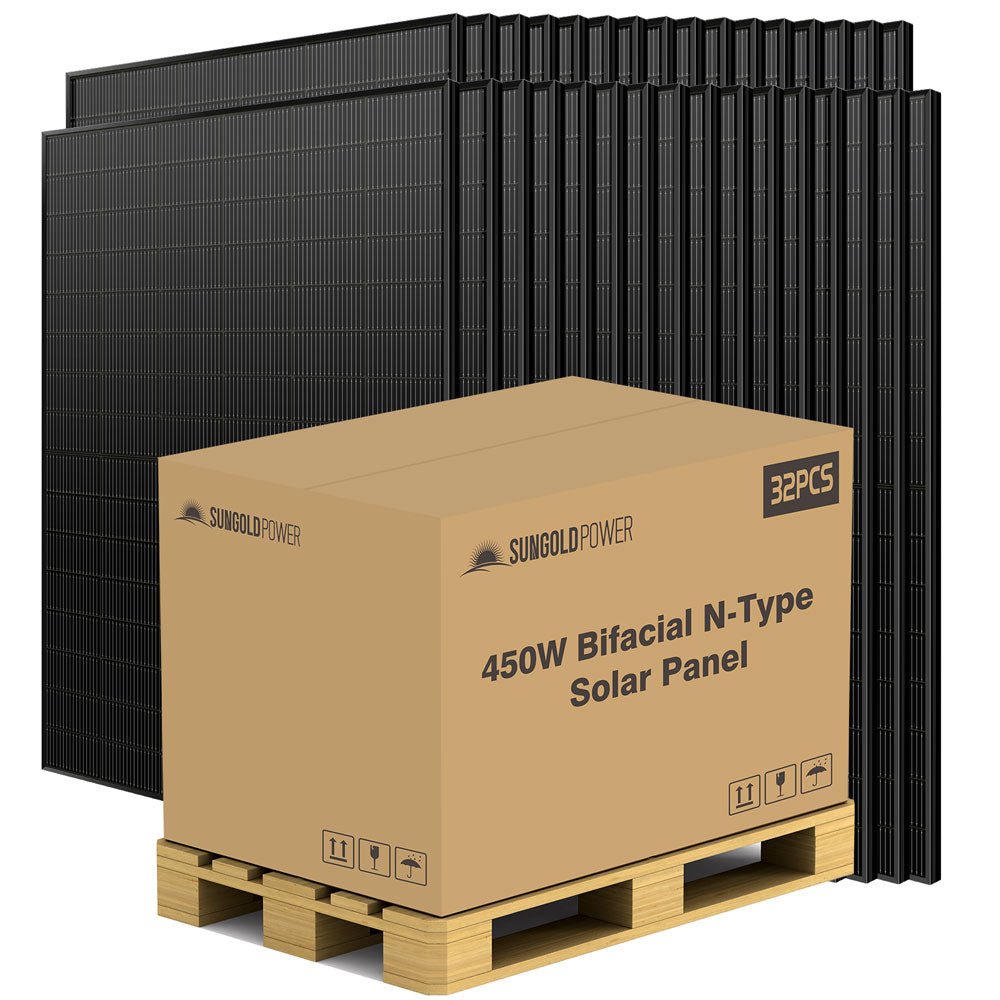 450 Watt Bifacial N-Type Monocrystalline Solar Panel SGN-450-BDG5 (32 PANELS) UL61730