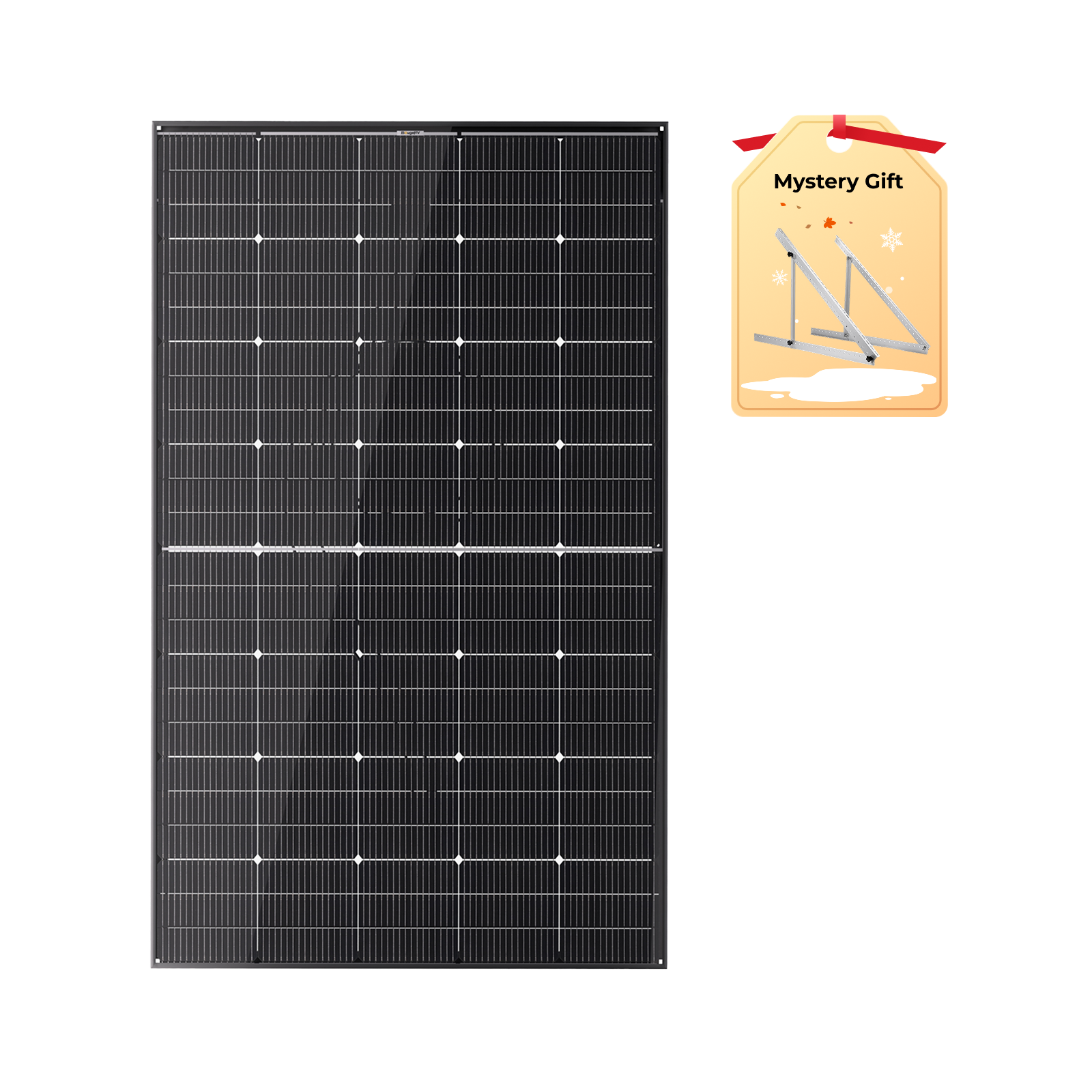 BougeRV 300 Watt N-Type Rigid Bifacial 16BB Mono Solar Panel (SC)