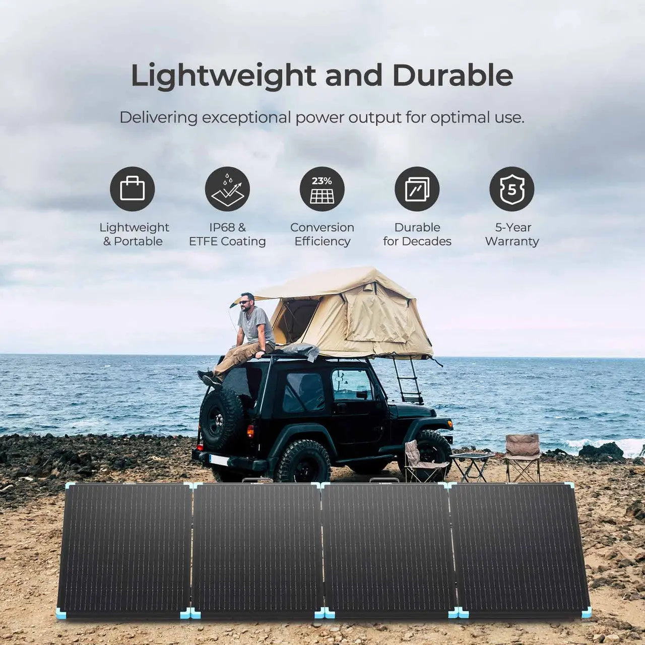 Solar Suitcase 220W Lightweight Portable Solar Panel (SC)