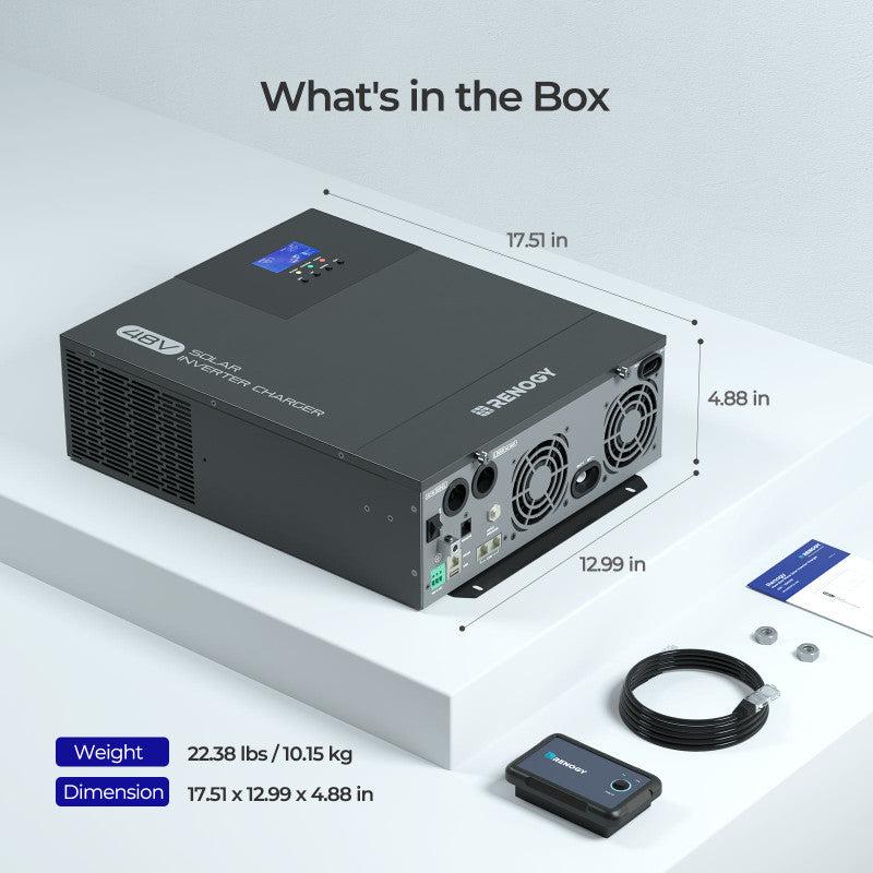 Renogy 48V 3500W Pure Sine Wave Solar Inverter Charger (SC)