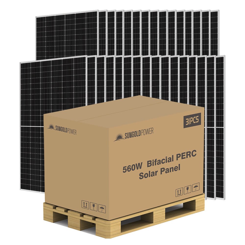 560W Bifacial PERC Solar Panel  | SGP-560-SBD (31 PANELS) UL61730 (SC)