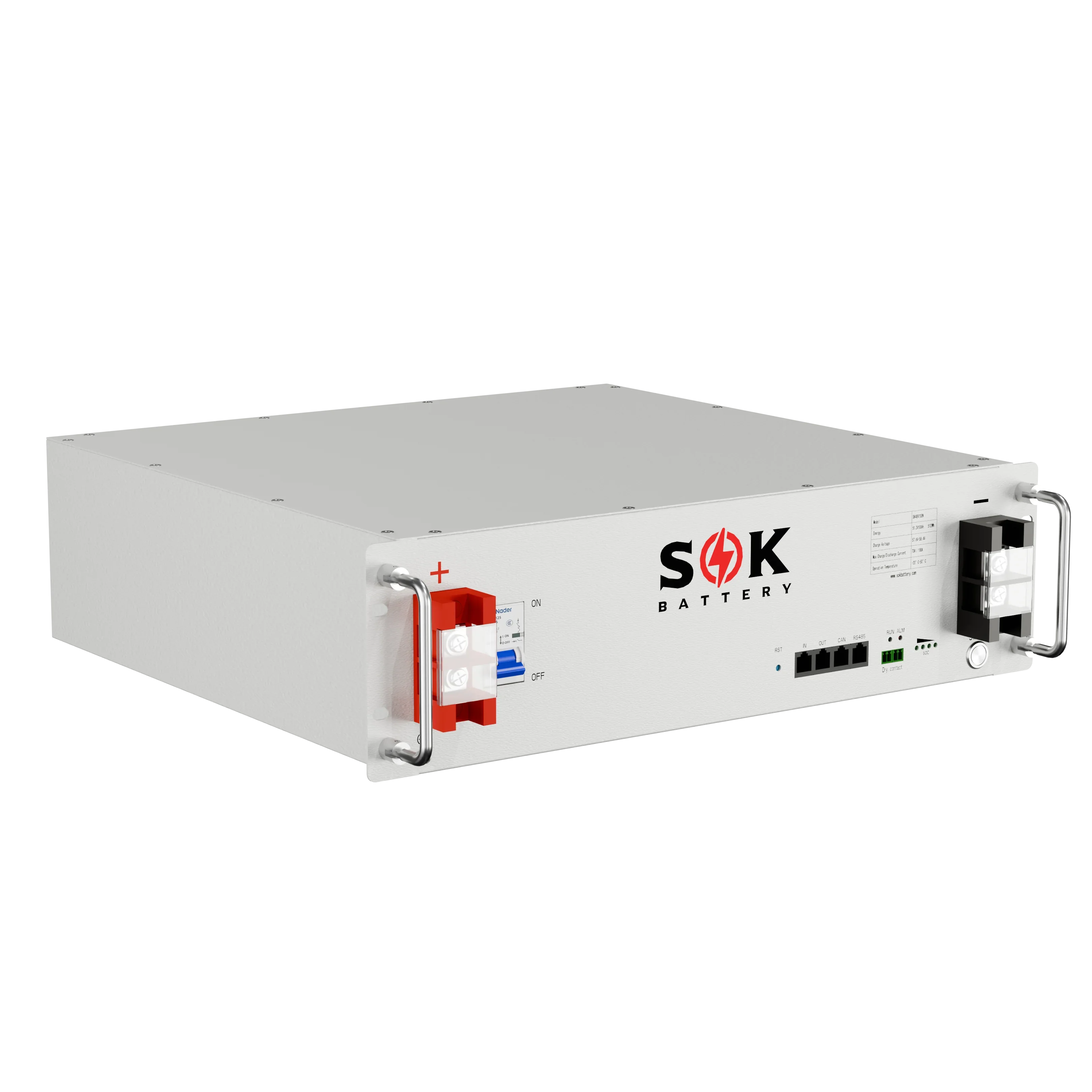 SOK Battery SK48V100N 48V100Ah Server Rack LiFePO4 Battery – Pre-Order (SC)