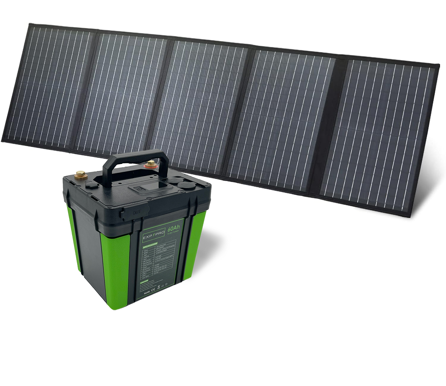 EXP240PRO + 100 Watt Solar Panel Bundle (SC)