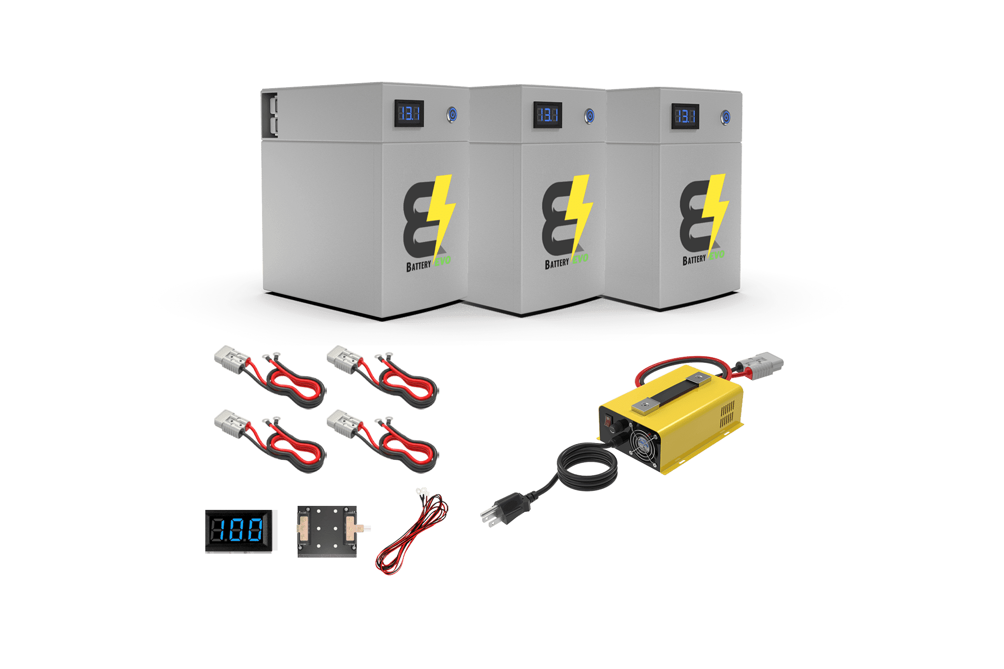 BatteryEVO 12V OWL LITE 3X Battery Kit (360Ah - 4.5 kWh) (SC)