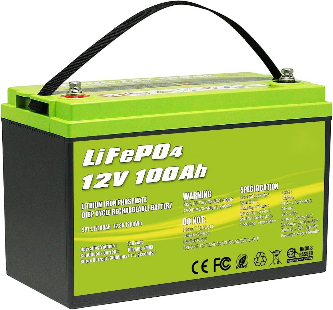 12V 100Ah LiFePO4 Deep Cycle Lithium Battery (SC)