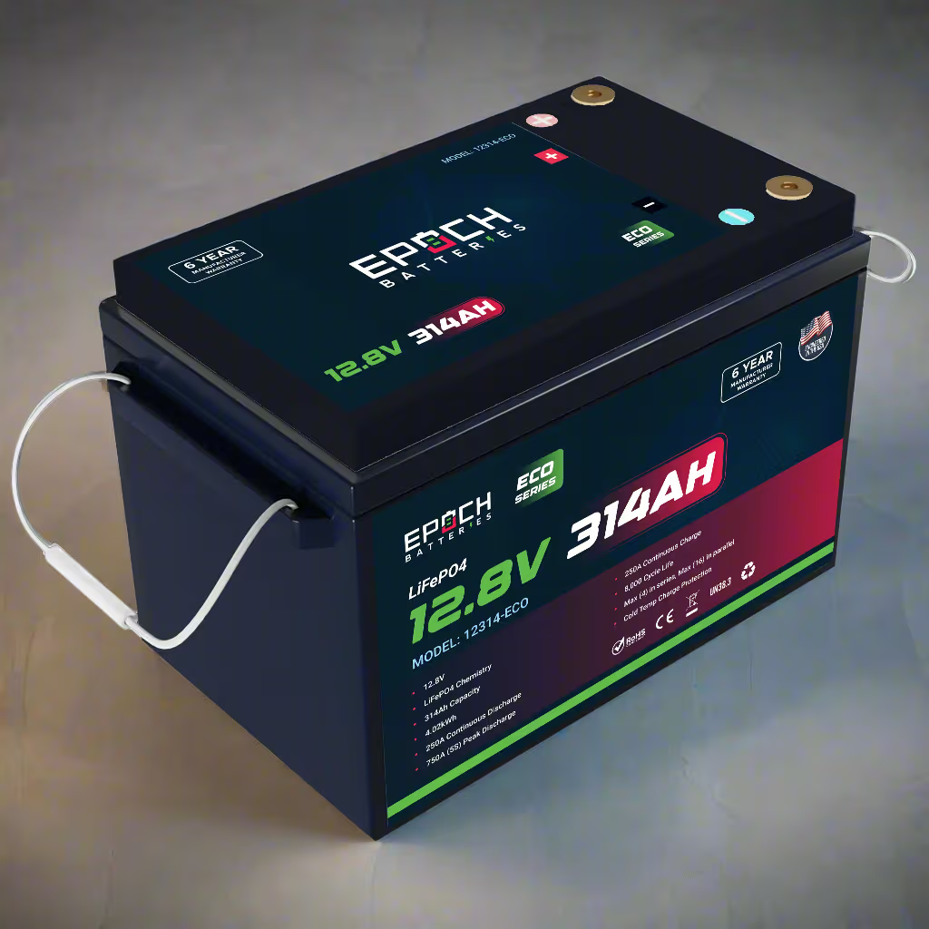 Epoch Batteries 12V 314Ah (4.02kWh) - Eco Series LiFePO4 Battery