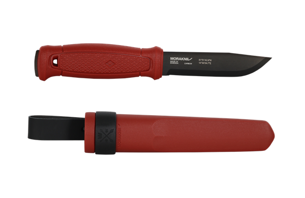 Mora Garberg Blackblade Dala Red Carbon with Simple Poly Sheath #14274 (SC)