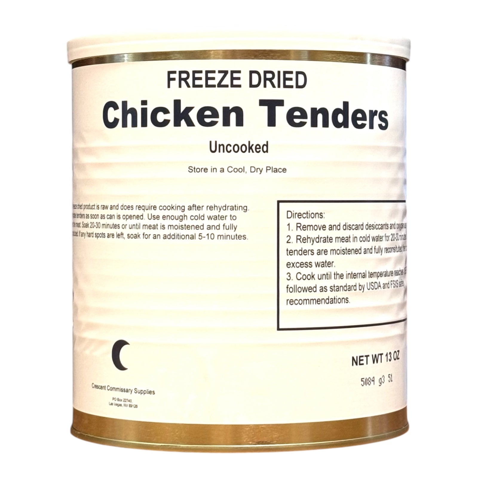 Military Surplus Freeze Dried Uncooked Chicken Tenders (SC)