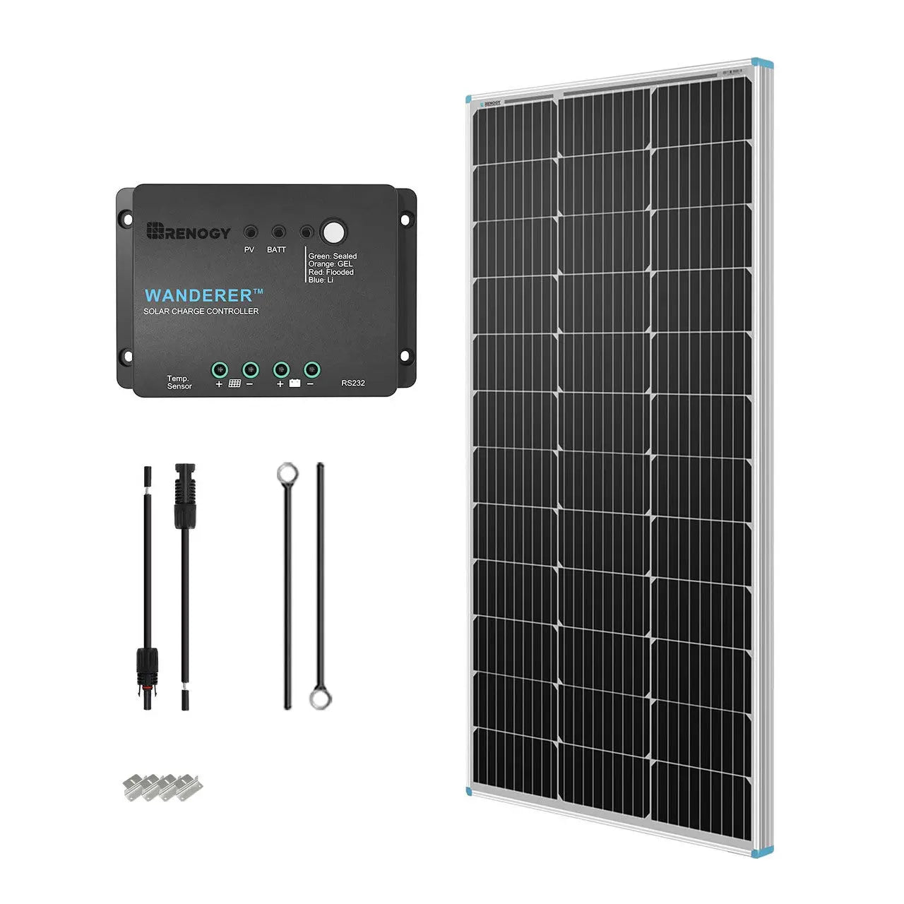 Renogy Starter Kit N-Type 100W 12V Solar Kit (SC)