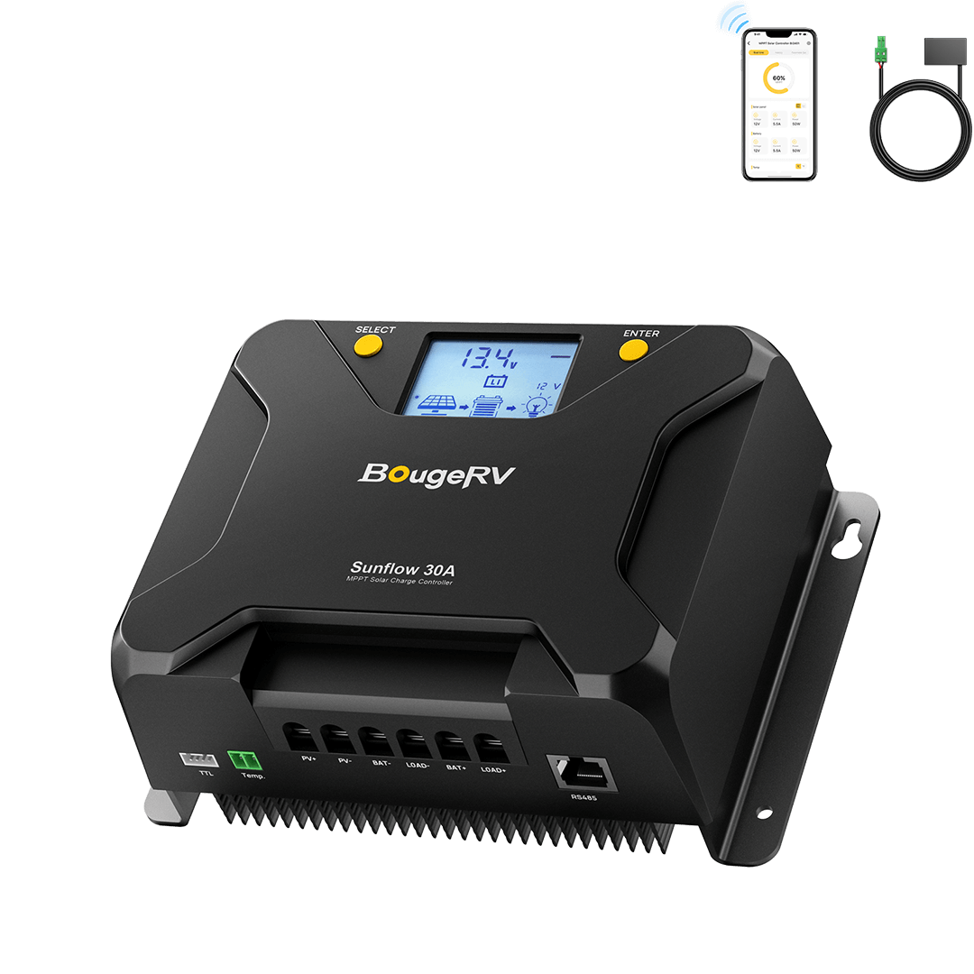 BougeRV Sunflow 30A MPPT Solar Charge Controller 12V/24V (SC)