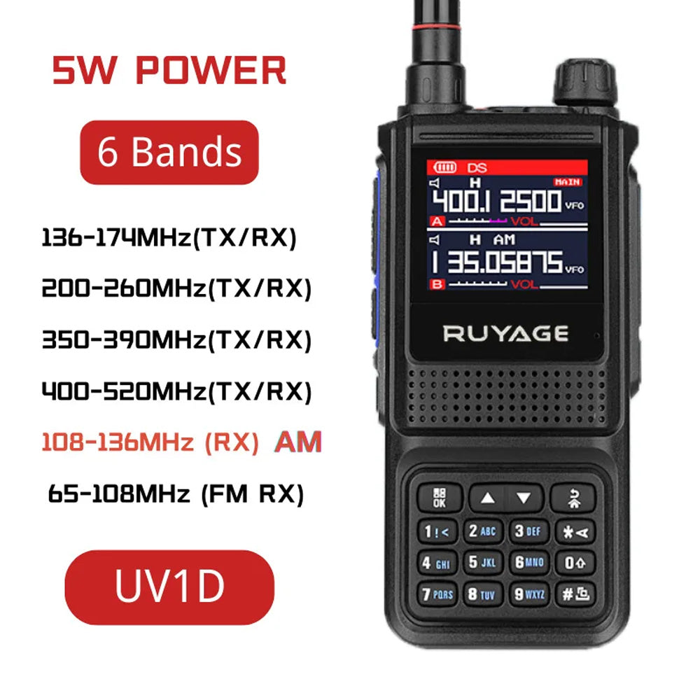 Ruyage Radio Analog Signal 5W Walkie-Talkie(UV1D)
