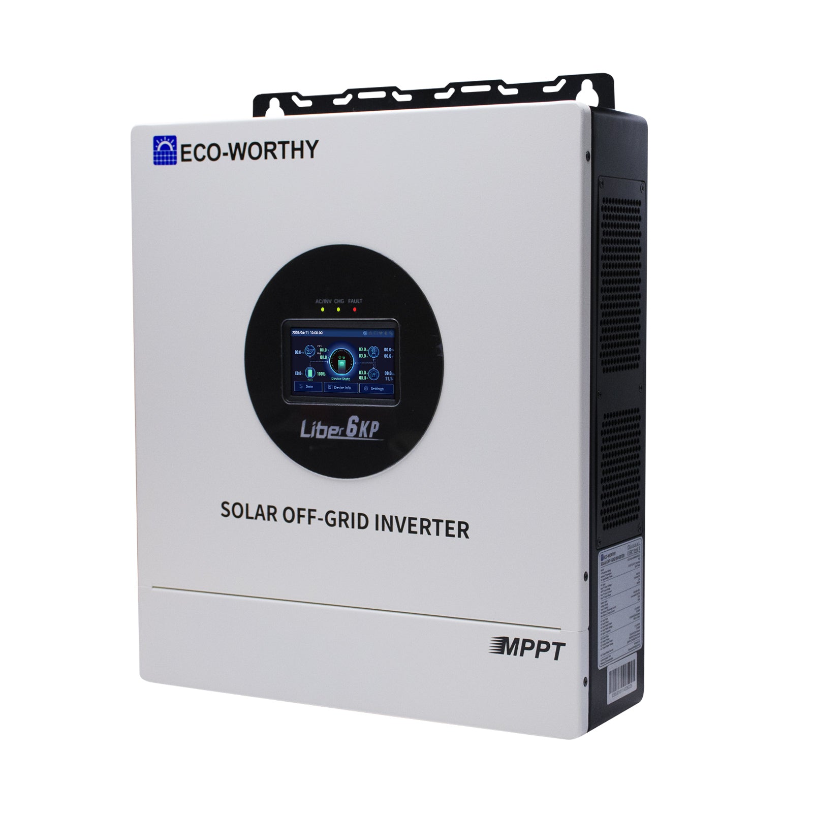 ECO-WORTHY 6KW Solar Off-grid Split-phase AIO Inverter, 48Vdc to 120Vac/240Vac, 9kW@500V PV Input (SC)