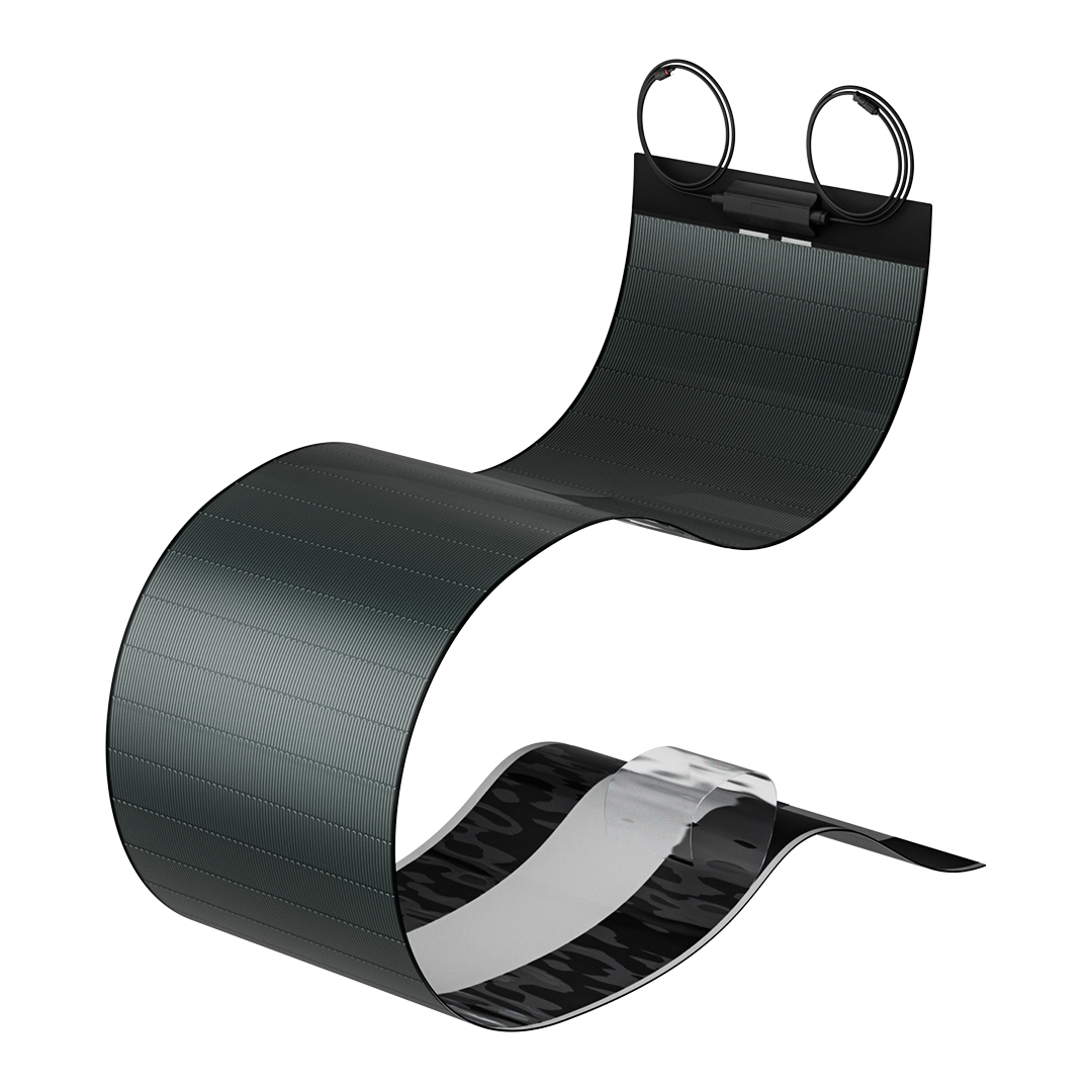 BougeRV Yuma 100W CIGS Thin-film Flexible Solar Panel with Tape (Long Version) (SC)