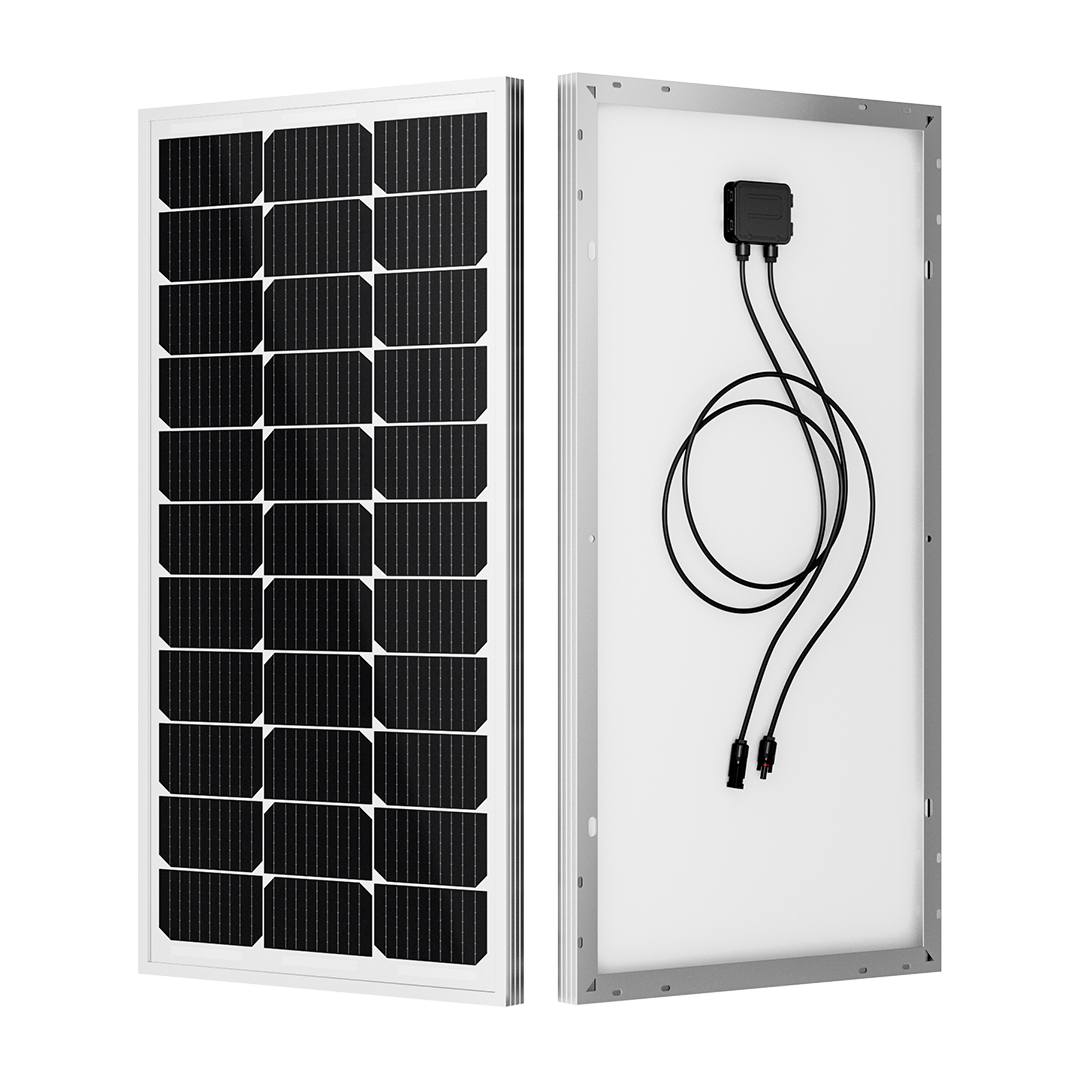 BougeRV 100W 12V 9BB Mono Solar Panel (SC)