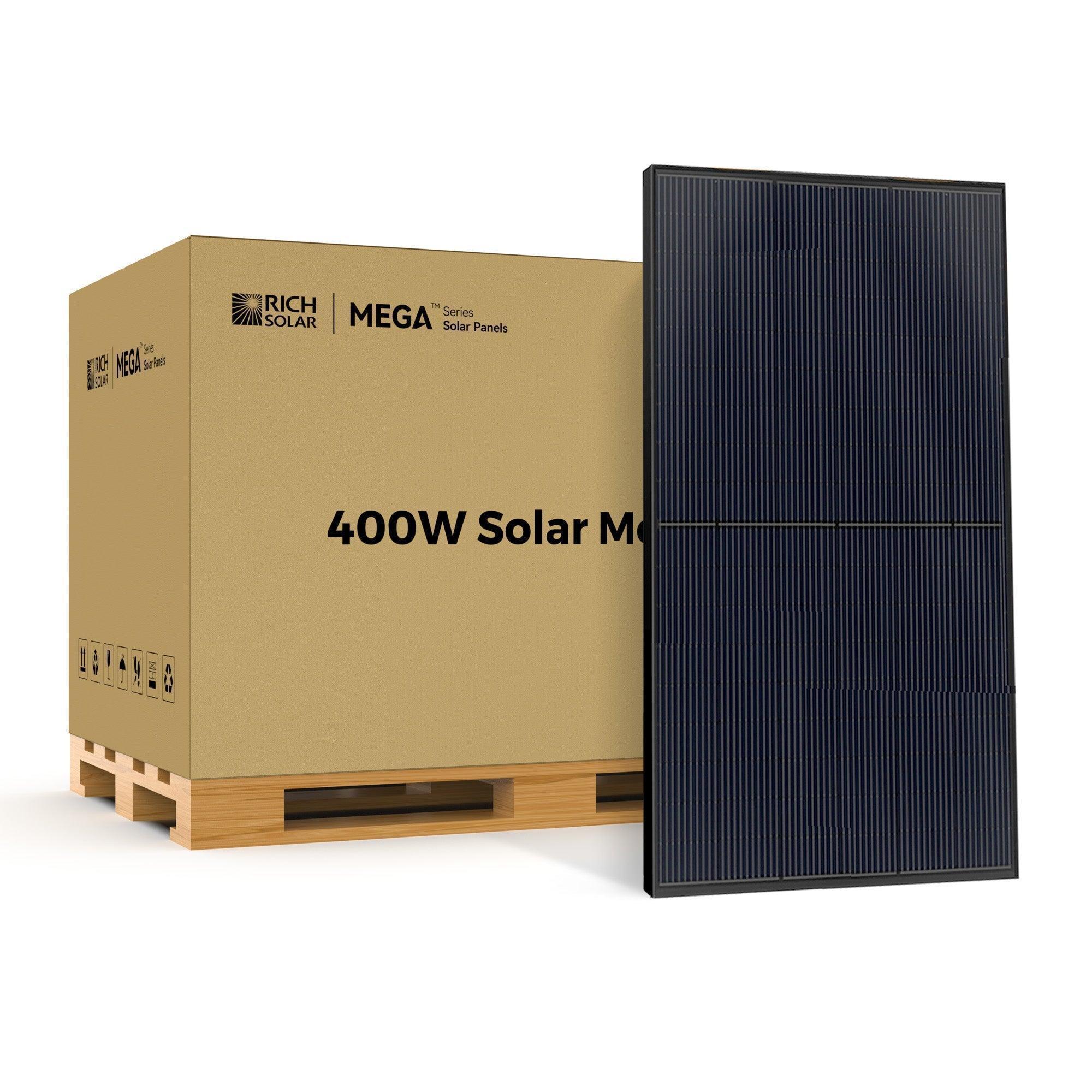Rich Solar MEGA 400 Watt Solar Panel | Premium Grid-tie or Off-grid Solar Panel for Residential, Commercial, Agriculture