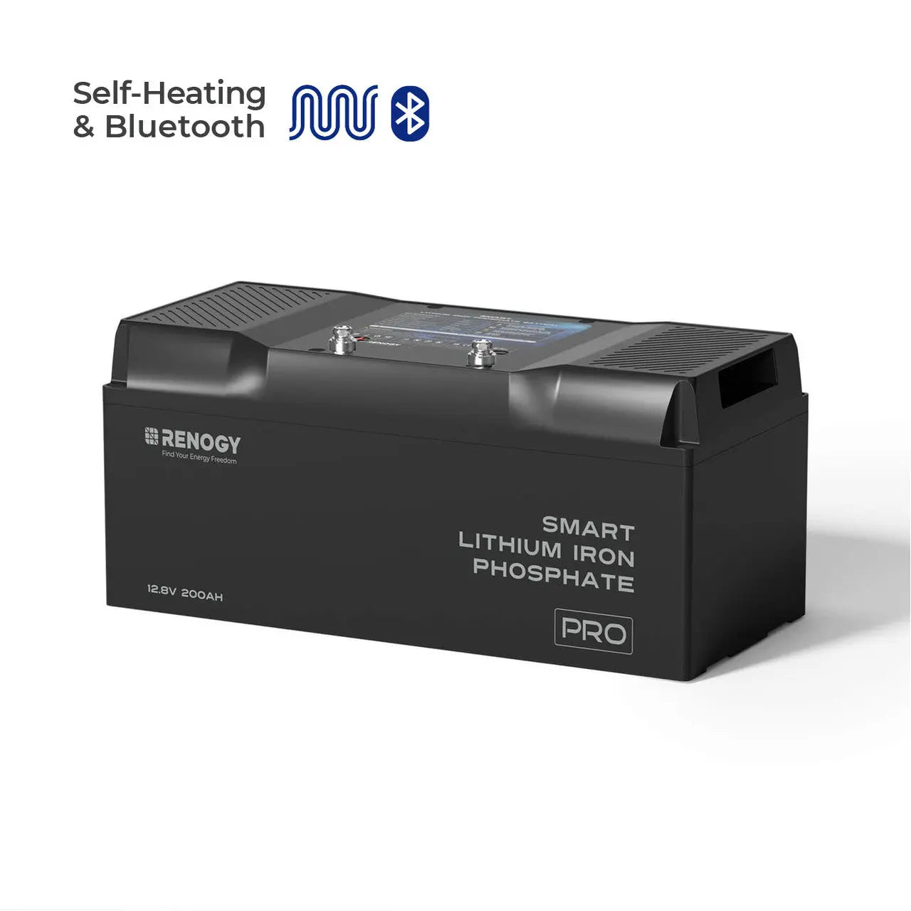 Renogy Pro - 12V 100Ah/200Ah Smart LiFePO4 Battery w/ Bluetooth & Self-Heating (SC)
