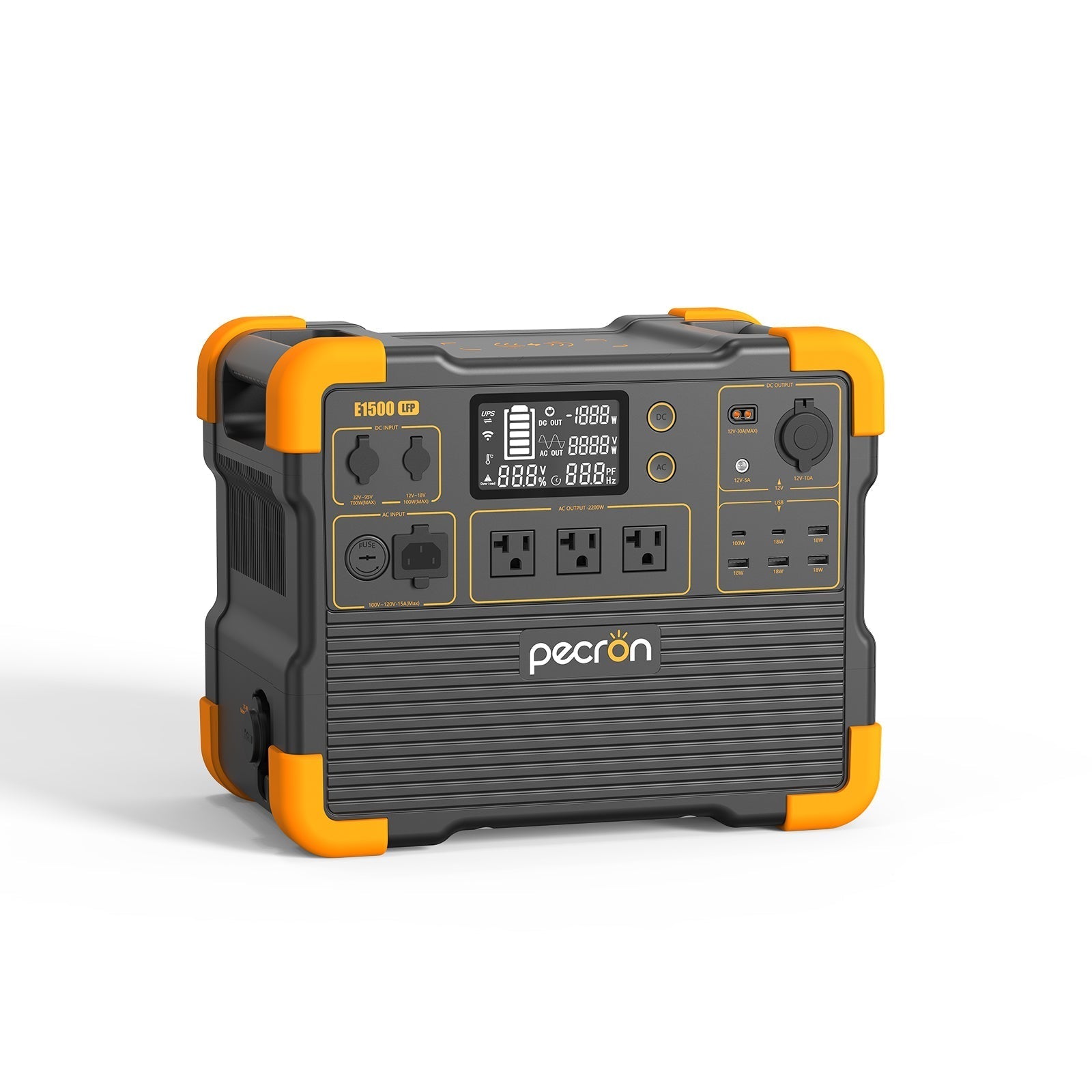 PECRON E1500LFP Expandable Portable Power Station 2200W 1536Wh (SC)