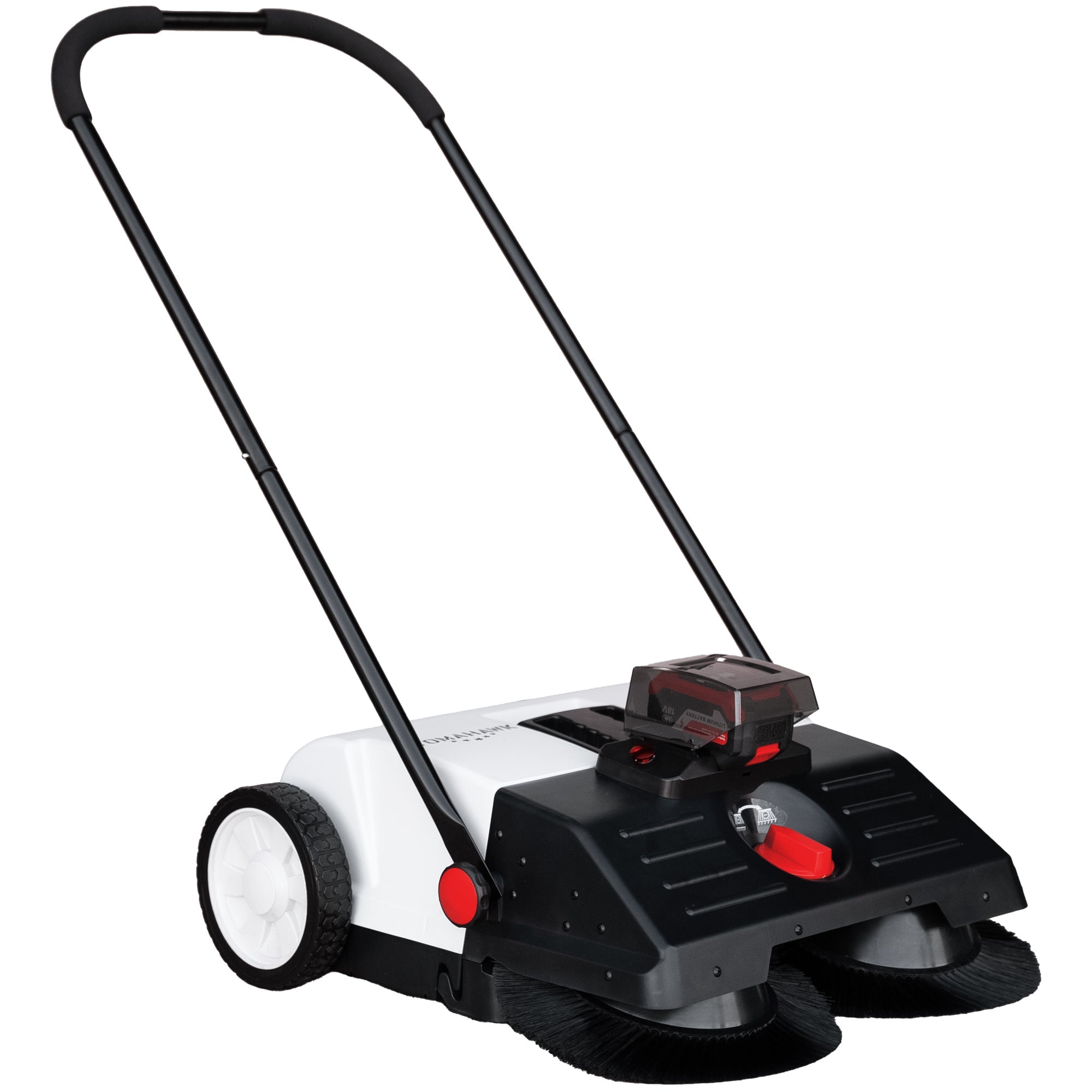22" Battery Powered Push Sweeper With Double Brush System 18V Lithium-Ion (SC)