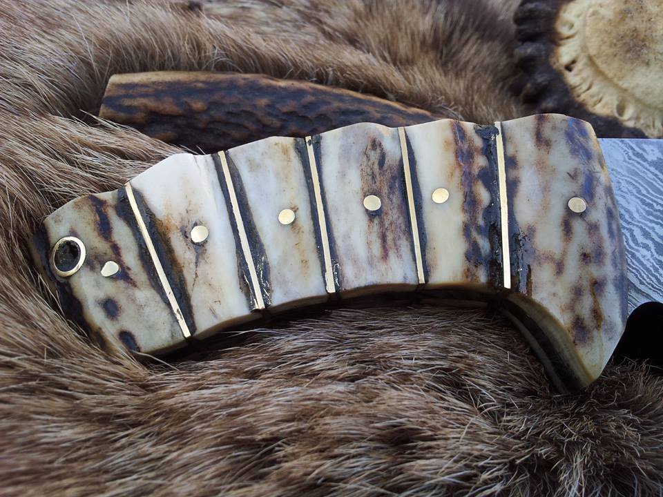 Handmade Damascus Gut Hook Knife (SC)