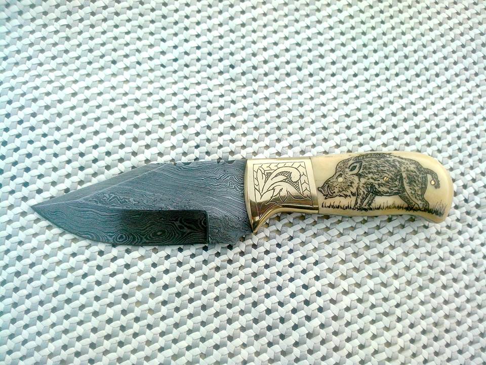 New Damascus Skinny Knife (SC)