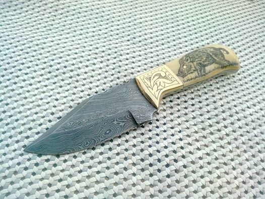 New Damascus Skinny Knife (SC)