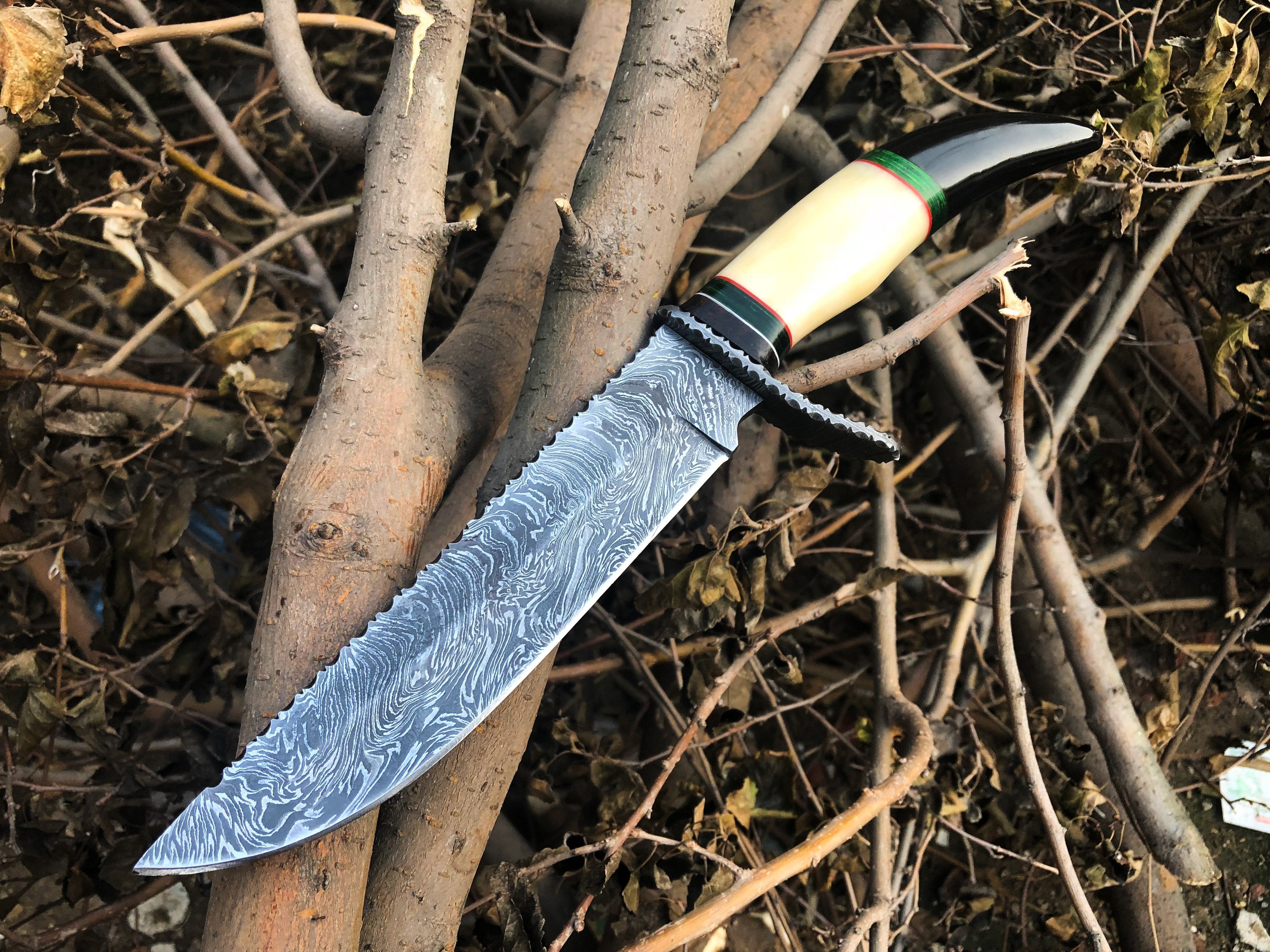 Christmas Sale !!! New Custom Handmade Damascus Steel Hunting Knife (SC)