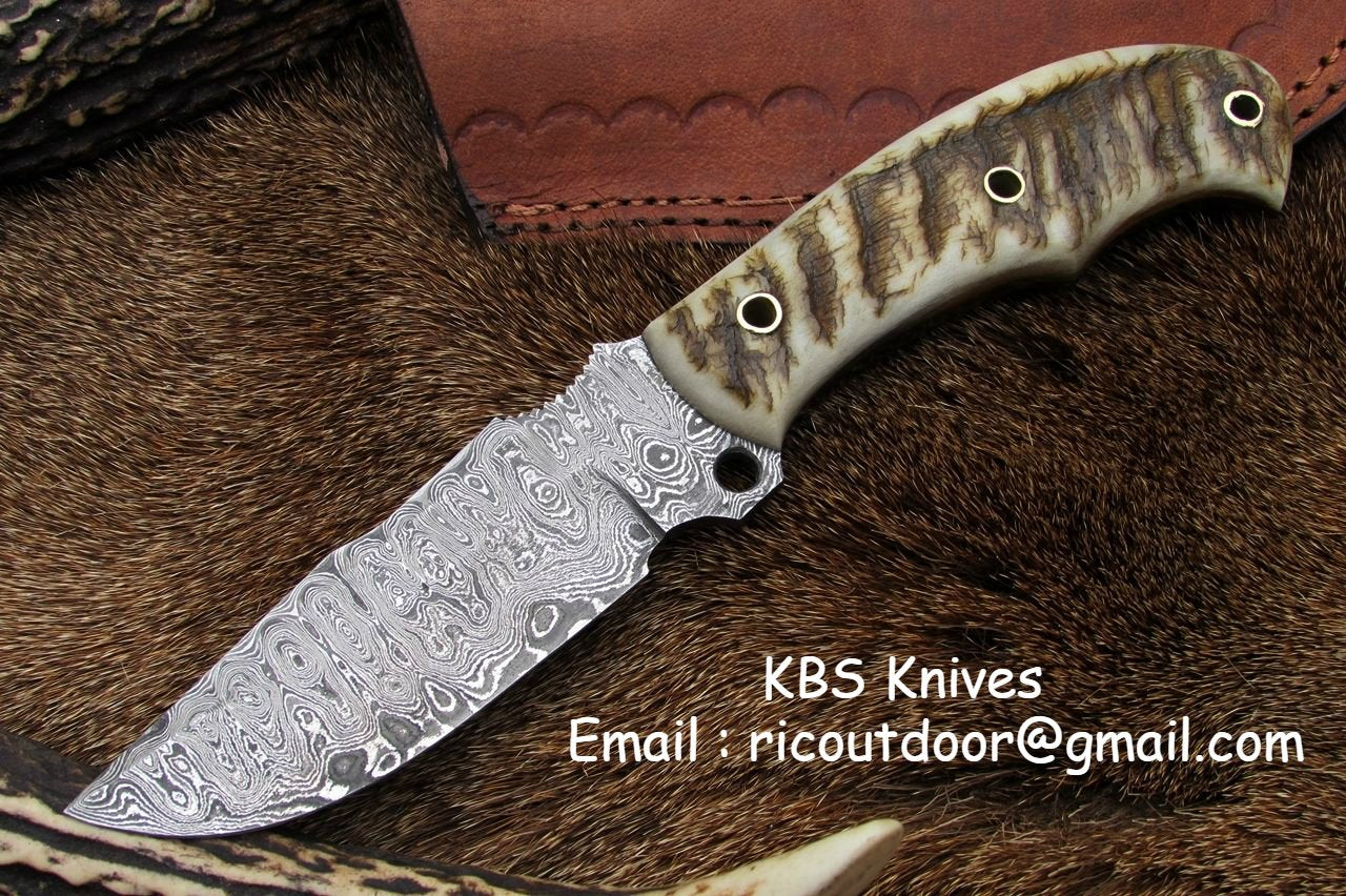 Handmade Damascus Skinning Knife (SC)