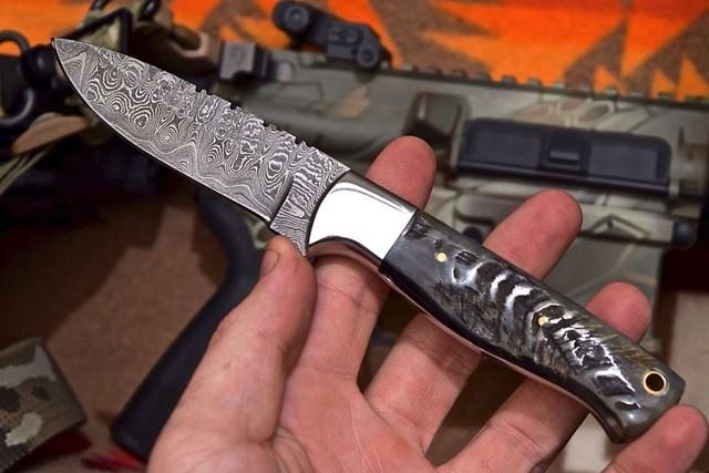Full Tang Custom Handmade Damascus Steel Hunting Knife (SC)