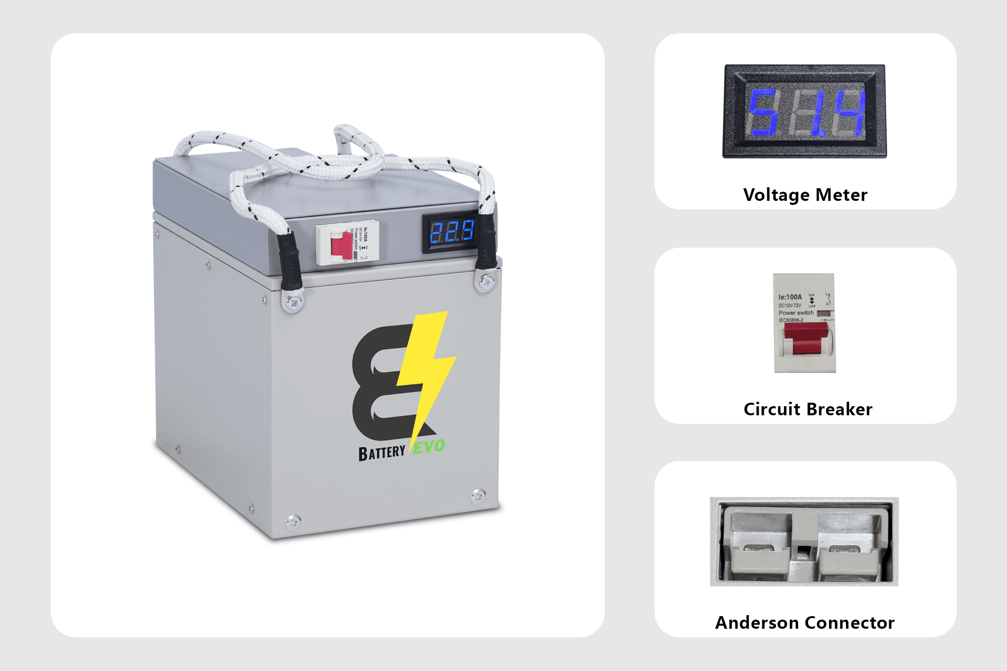 BatteryEVO 24V Eagle 4x Battery Kit (240Ah - 6kWh) (SC)