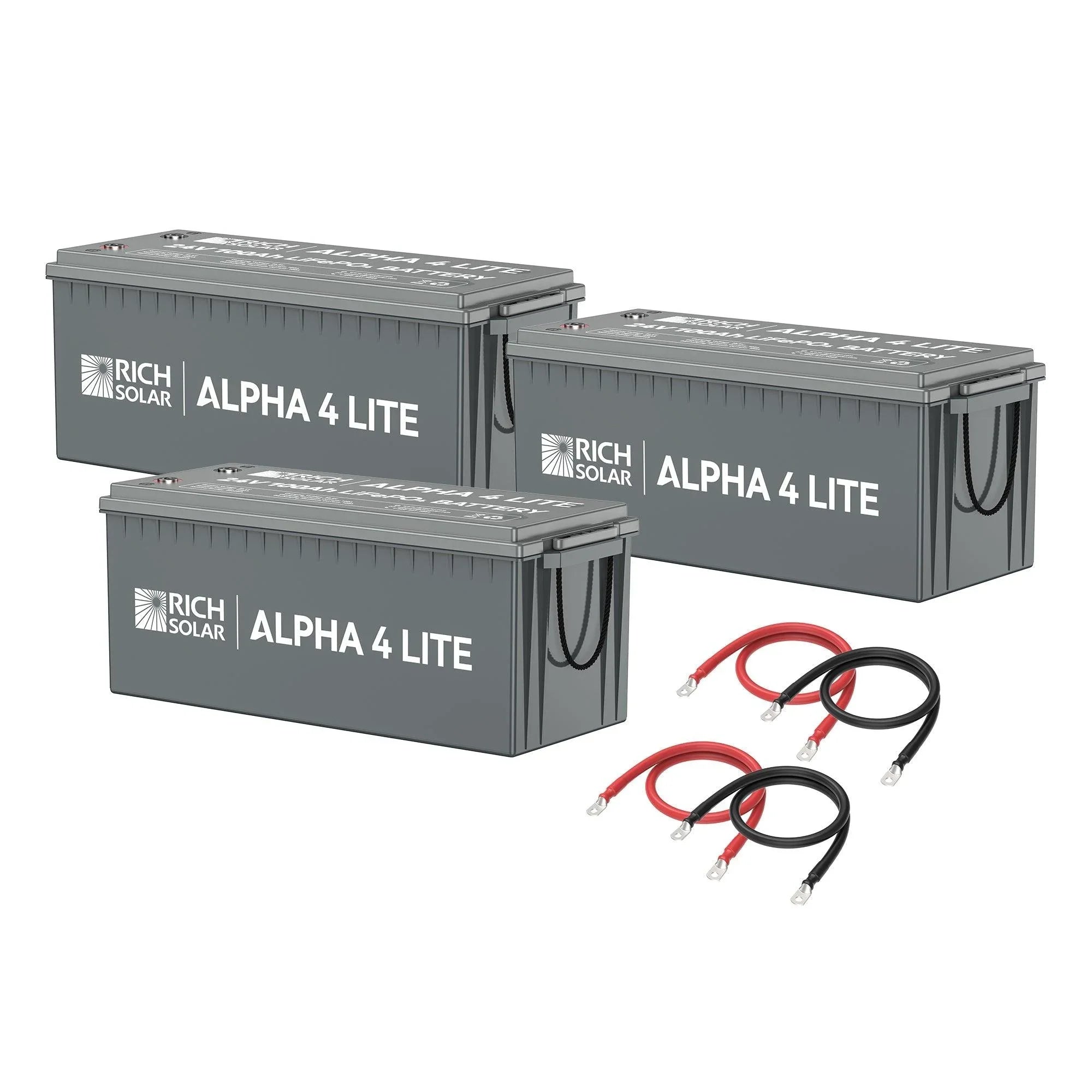 Rich Solar - 24V - 300AH - 7.6kWh Lithium Battery Bank (SC)