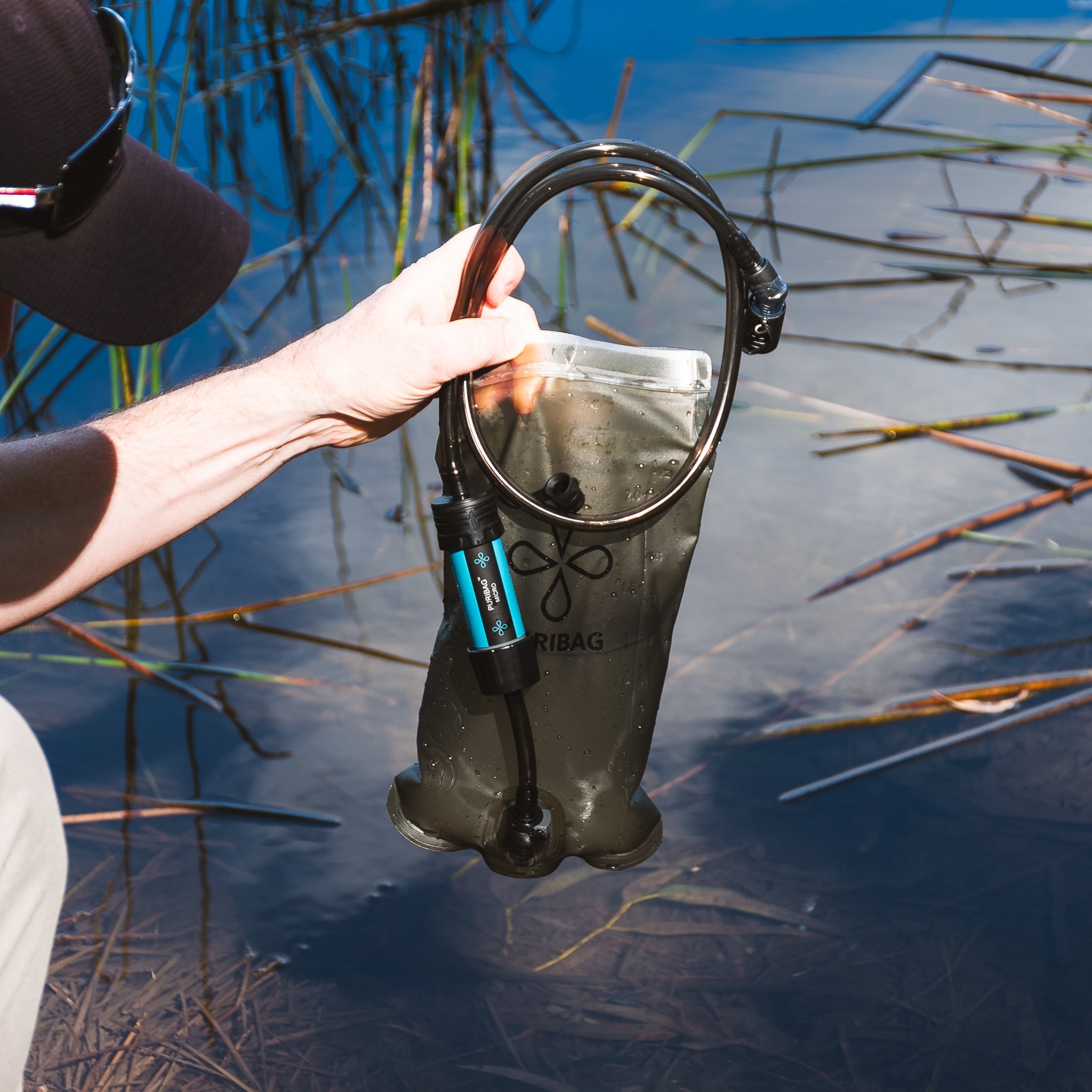 Puribag Adventure Bladder: 2 Liter Hydration Bladder with Filter (SC)