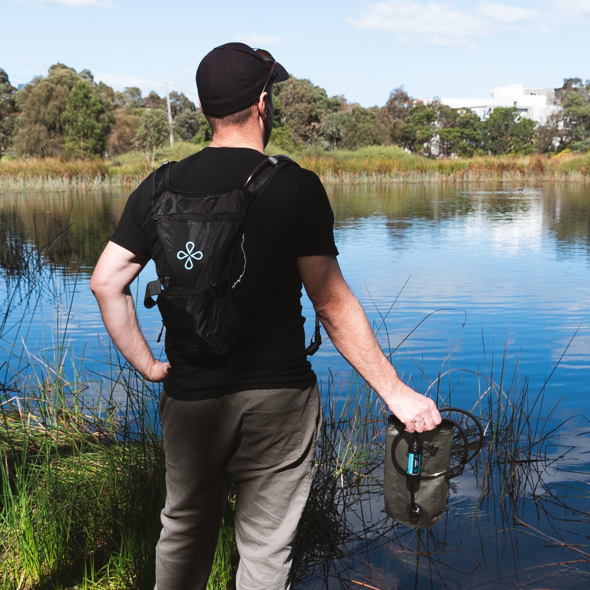 Puribag Adventure Pack - [hydration backpack with 2L water bladder and adaptable membrane filter kit] (SC)