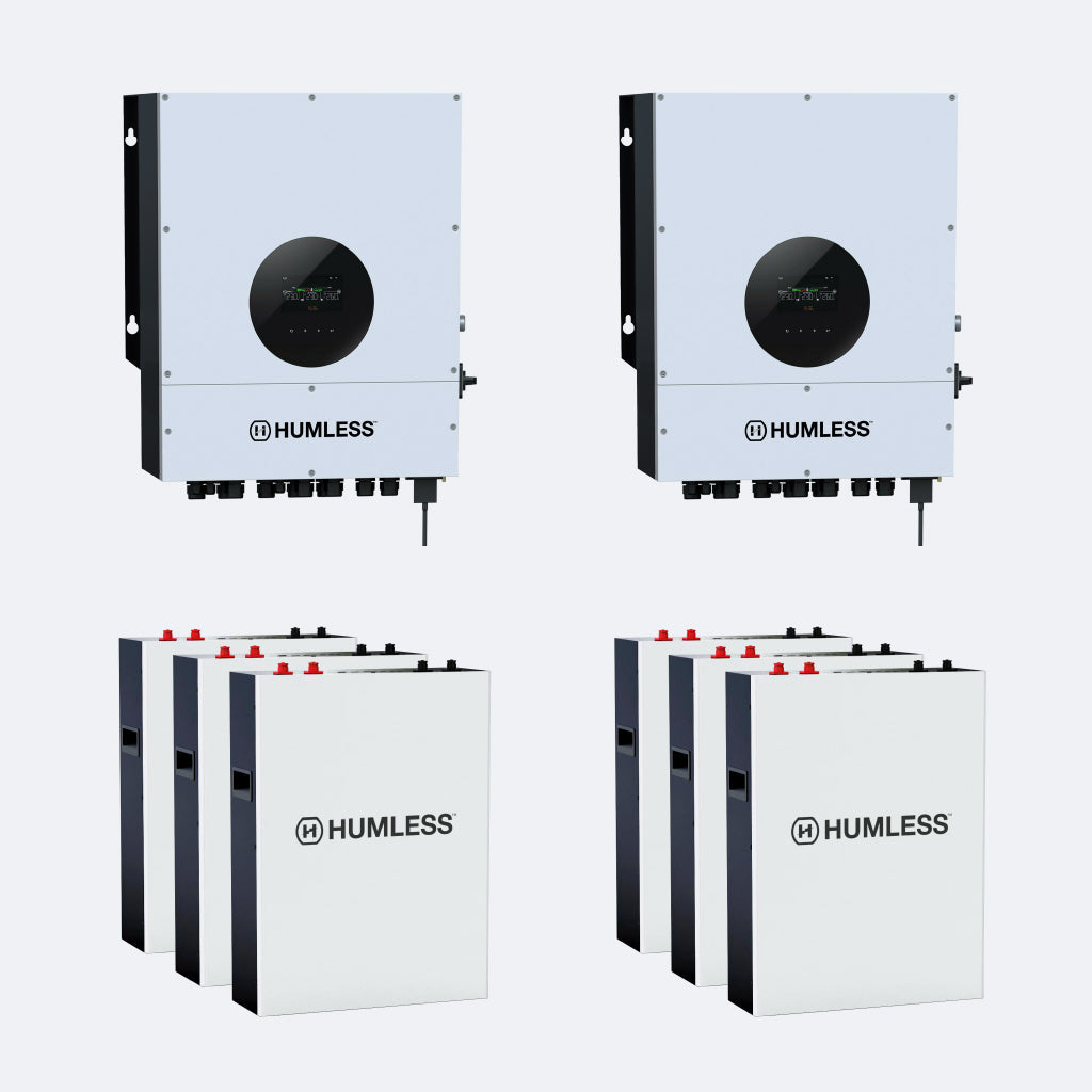 Humless IP65 Wall-mountable Batteries w/ 6kW Universal Inverter (SC)