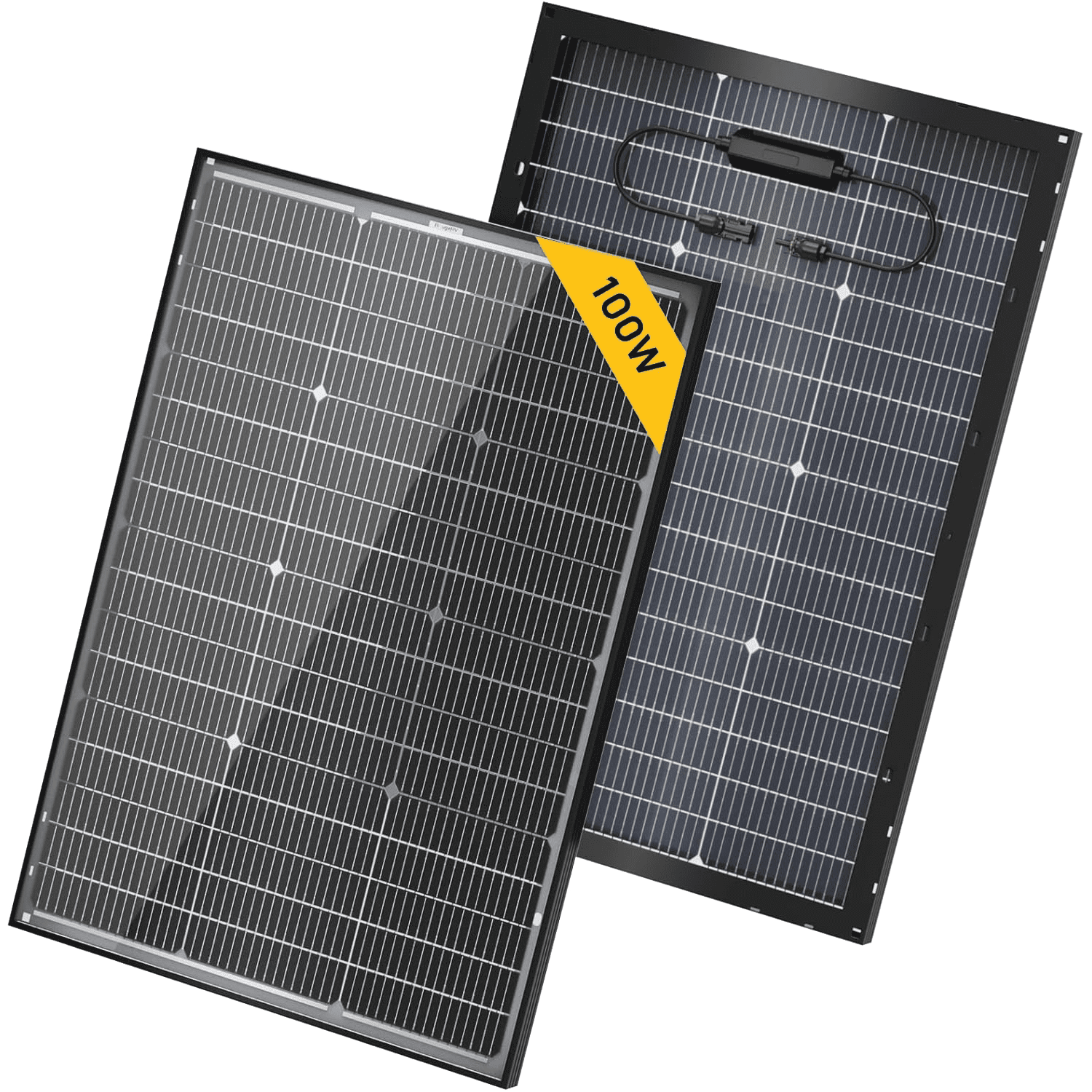 BougeRV 16BB N-Type 12V/24V 100 Watt Bifacial Solar Panel (SC)