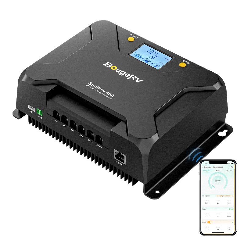 BougeRV Sunflow 40A MPPT Solar Charge Controller 12V/24V (SC)