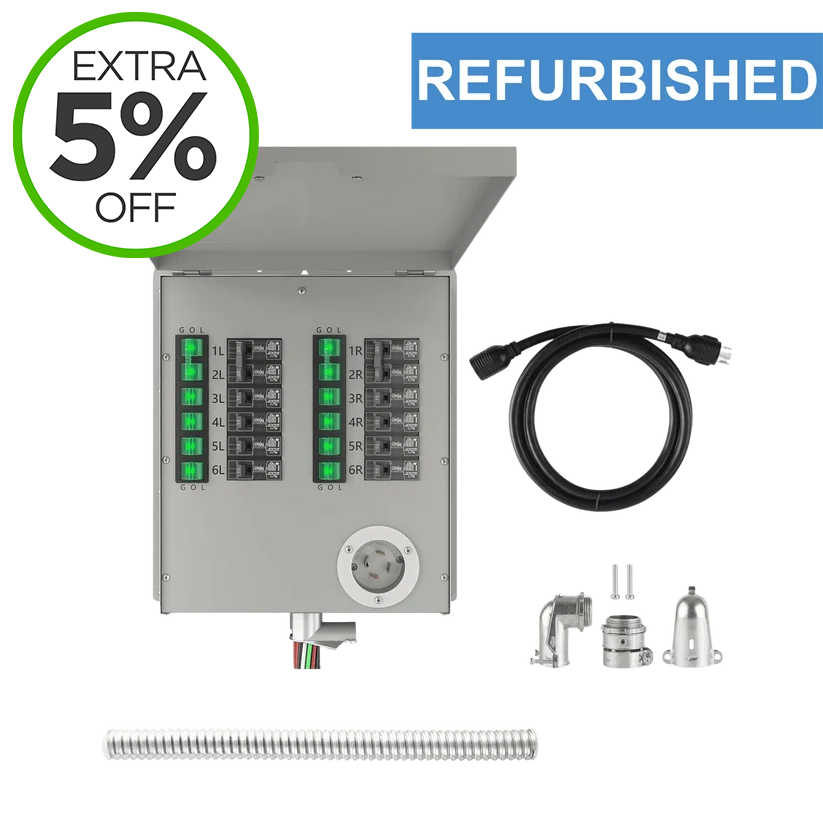 Refurbished - Nature's Generator 120/240V 30A 12-Circuit Non-Automatic Transfer Switch