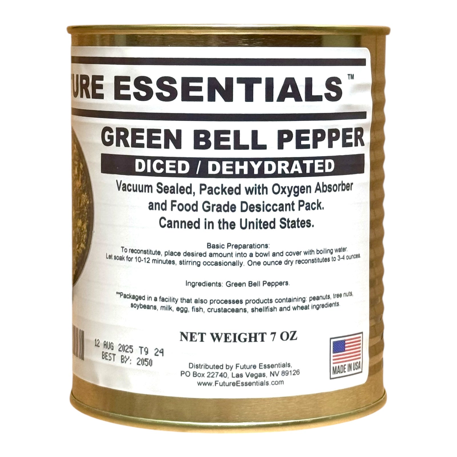 Future Essentials Dehydrated Diced Green Bell Peppers