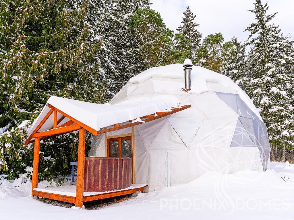 4-Season DELUXE Glamping & Yoga Package Dome - 30'/9m - Phoenix Domes