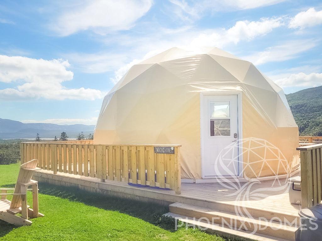 4-Season DELUXE Glamping & Yoga Package Dome - 30'/9m - Phoenix Domes