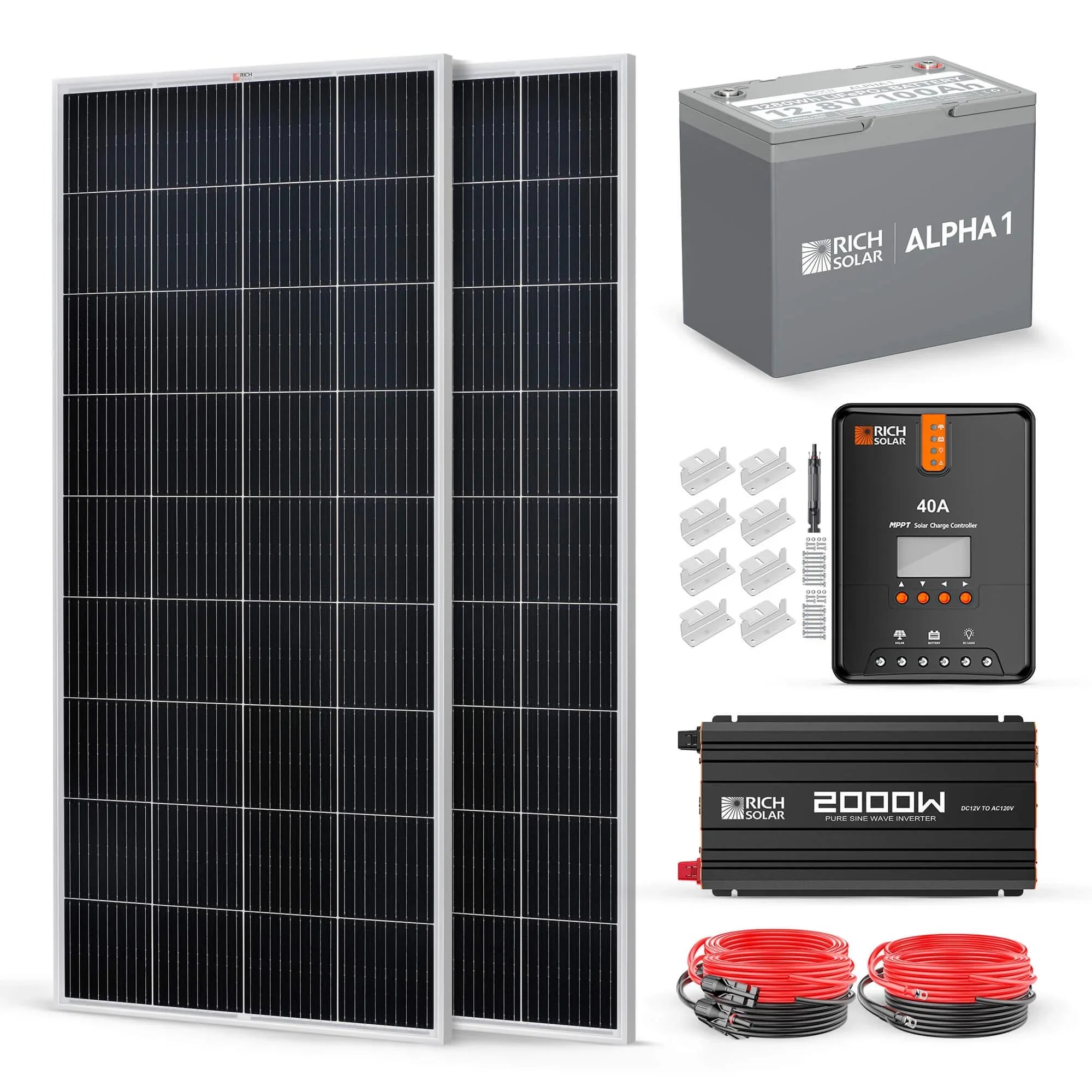 Rich Solar - 400 Watt Complete Solar Kit (SC)