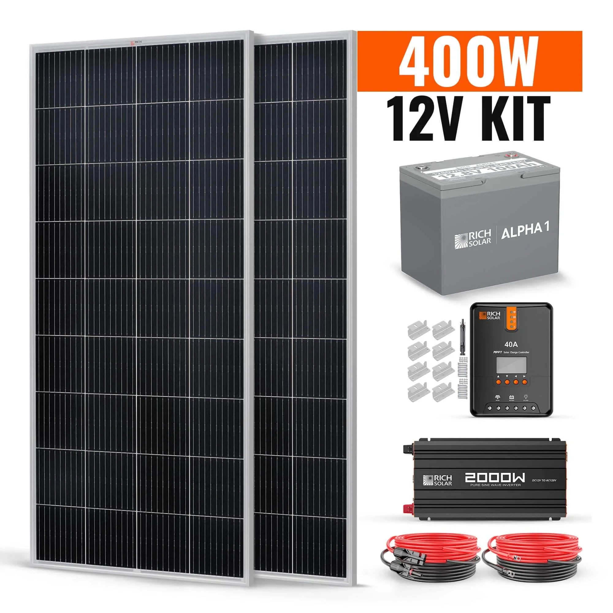 Rich Solar - 400 Watt Complete Solar Kit (SC)