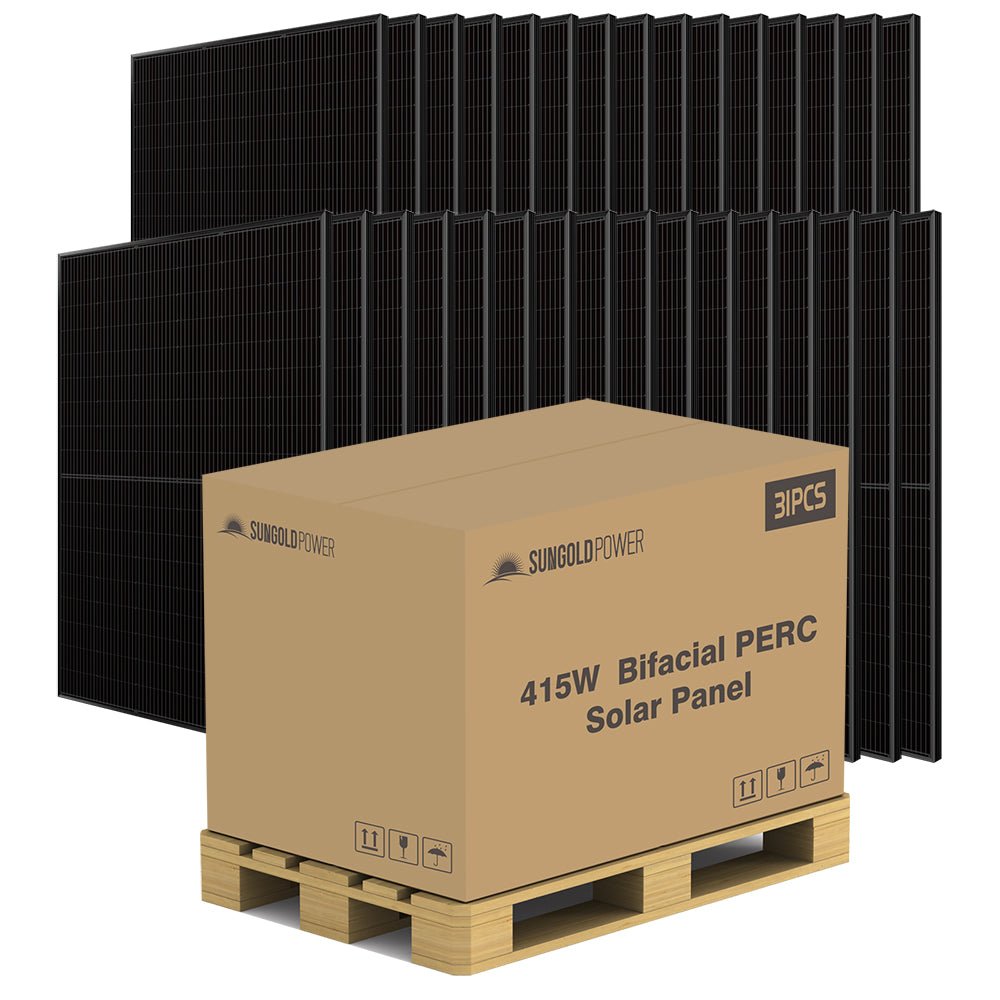 415W Bifacial PERC Solar Panel  | SGP-415-BBS (31 PANELS) UL61730 CEC Listed (SC)