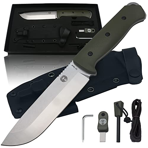 The Bushwhacker D2 Steel Bushcraft Survival Knife Gift Set (Selection) (SC)