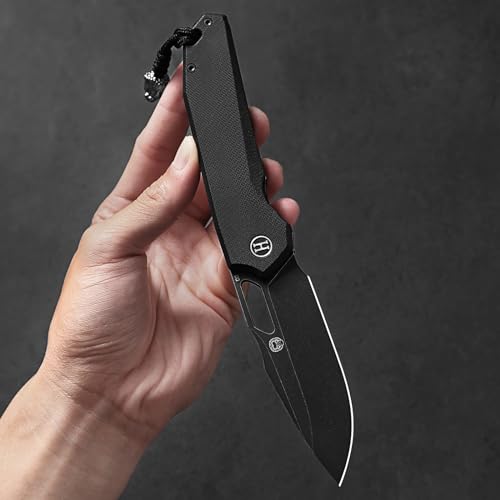 The Sentinel Folding Knife Giftset (black stonewashed blade+black G10 handle) (SC)