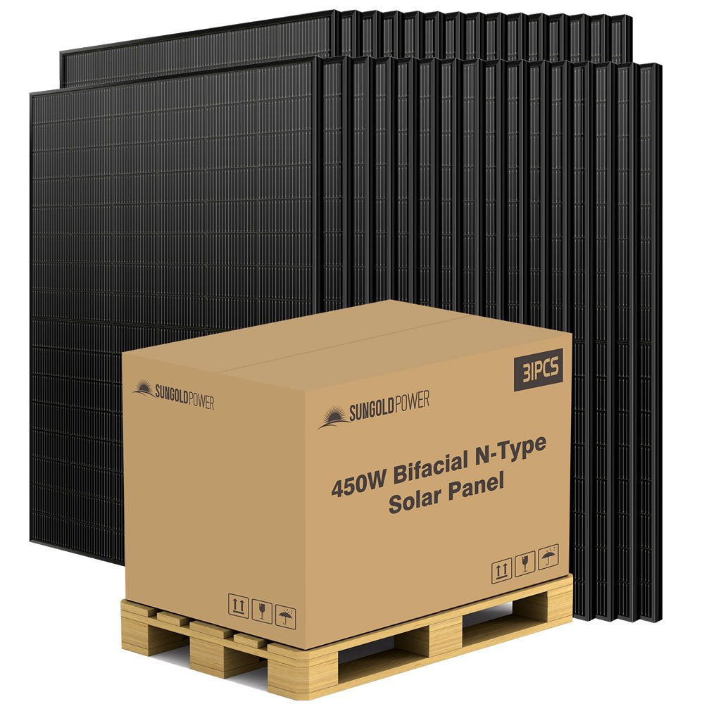 450 Watt Bifacial N-Type Monocrystalline Solar Panel SGN-450-BDG5 (32 PANELS) UL61730