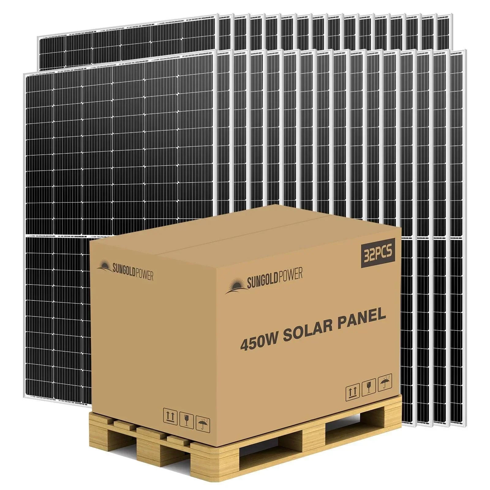 Sungold Power 450W MONO PERC SOLAR PANEL FULL PALLET (32 PANELS) (SC)