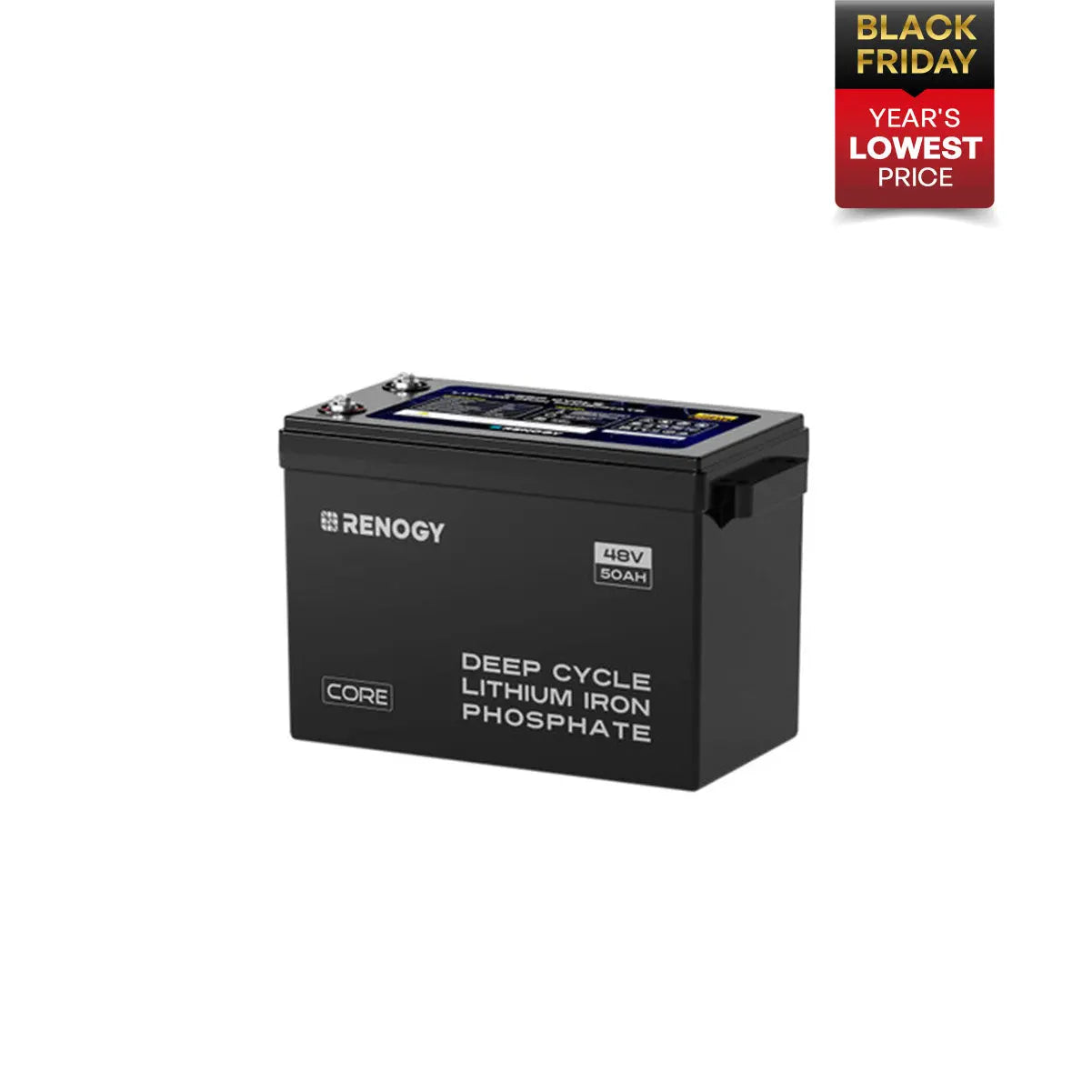 Renogy Core - 48V 50Ah Smart Lithium Iron Phosphate Battery w/Self-heating (SC)